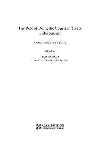 The Role of Domestic Courts in Treaty Enforcement
