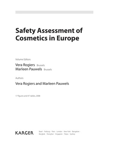 Safety Assessment of Cosmetics in Europe