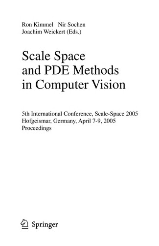 Scale Space Methods in Computer Vision