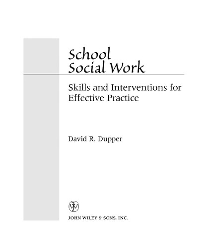 School Social Work