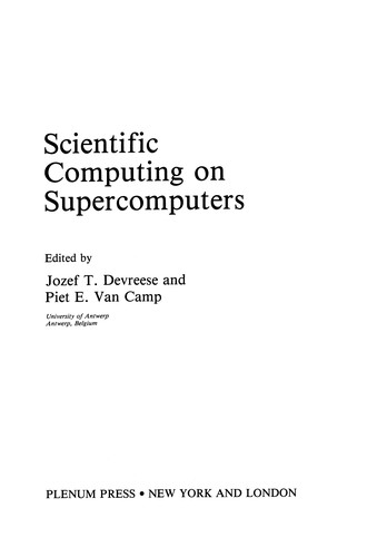 Scientific Computing on Supercomputers