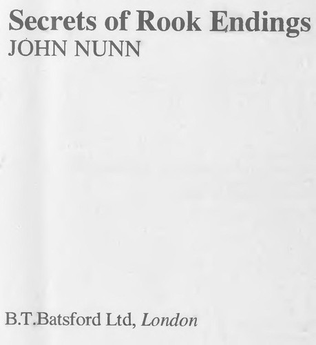 Secrets of rook endings