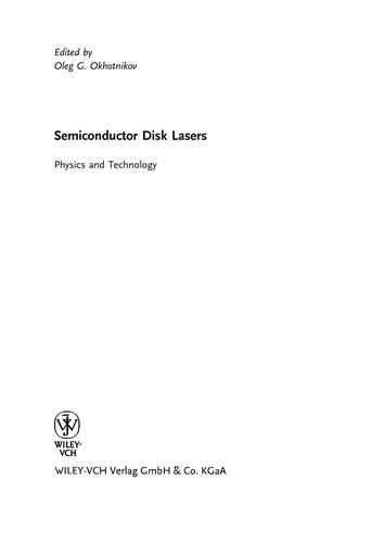 Semiconductor disk lasers