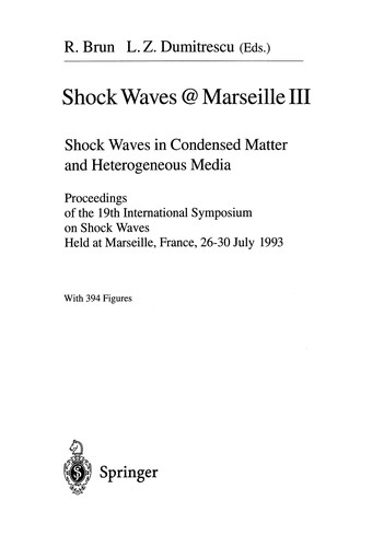 Shock Waves @ Marseille III