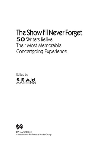 The show I'll never forget