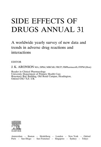 Side effects of drugs annual 31