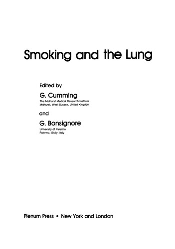 Smoking and the Lung