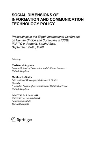 Social Dimensions Of Information And Communication Technology Policy