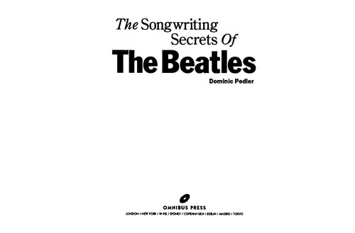 Songwriting Secrets of the Beatles