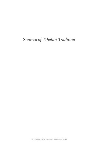 Sources of Tibetan tradition
