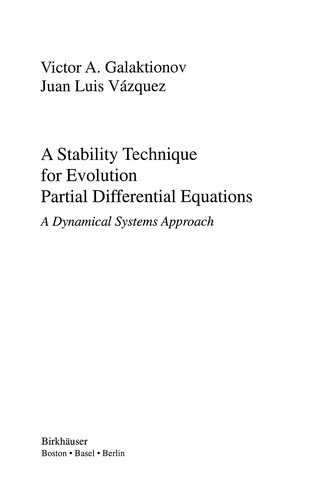 A Stability Technique for Evolution Partial Differential Equations