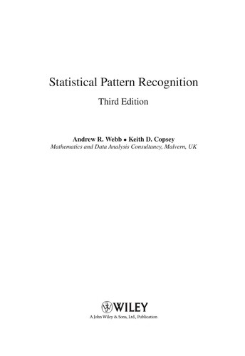 Statistical Pattern Recognition