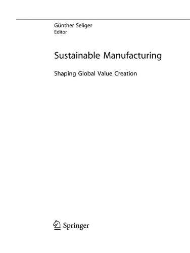Sustainable Manufacturing