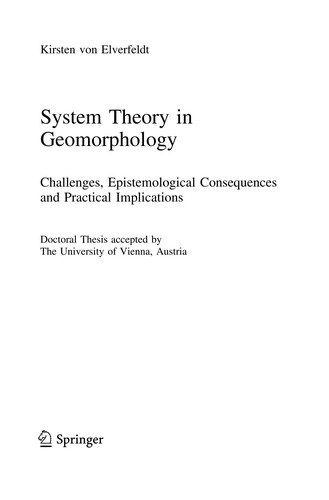 System Theory in Geomorphology