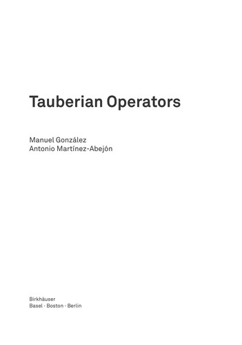 Tauberian Operators