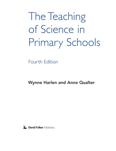 The teaching of science in primary schools