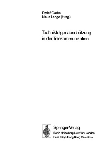 Technikfolgenabschätzung in der Telekommunikation