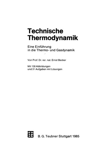 Technische Thermodynamik
