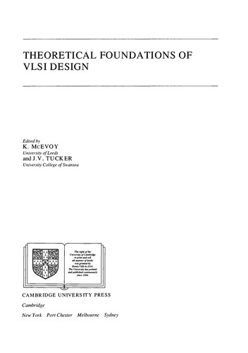 Theoretical Foundations of VLSI Design
