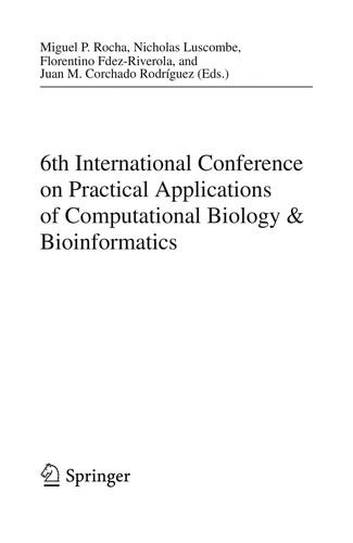 6th International Conference on Practical Applications of Computational Biology & Bioinformatics