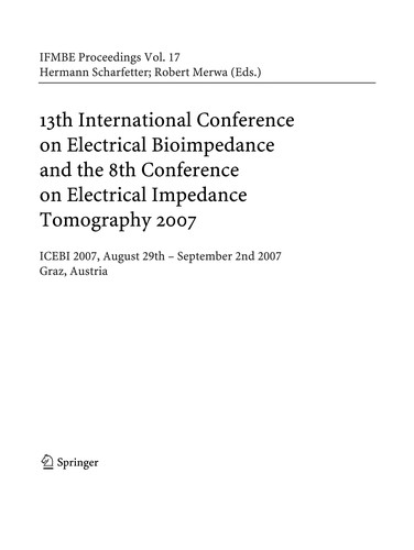 13th International Conference on Electrical Bioimpedance and the 8th Conference on Electrical Impedance Tomography
