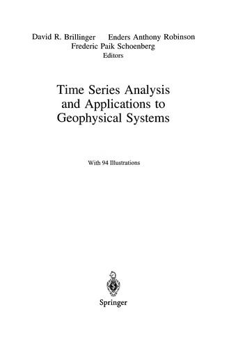 Time Series Analysis and Applications to Geophysical Systems