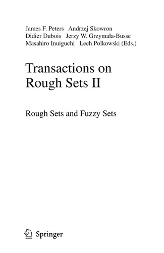 Transactions on Rough Sets