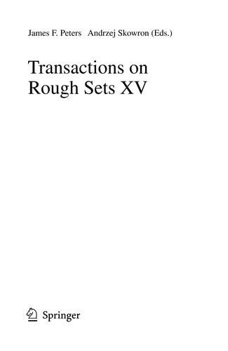 Transactions on Rough Sets XV