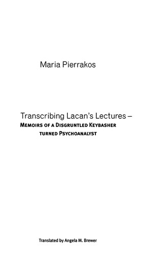 Transcribing Lacan's lectures