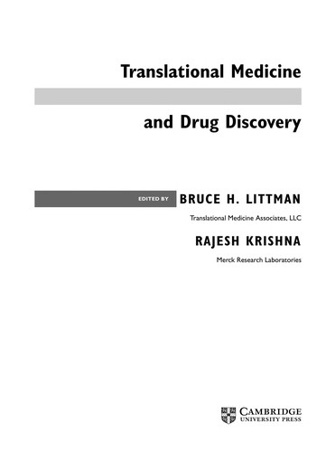 Translational Medicine and Drug Discovery