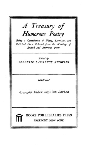 A treasury of humorous poetry