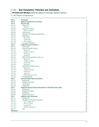 Treatise on Water Science