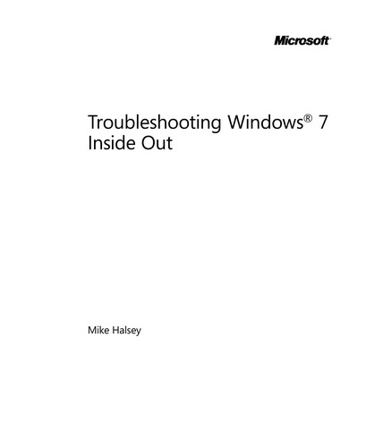 Troubleshooting Windows 7