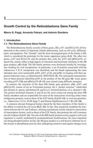 Tumor suppressor genes