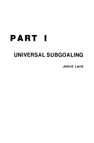 Universal Subgoaling and Chunking