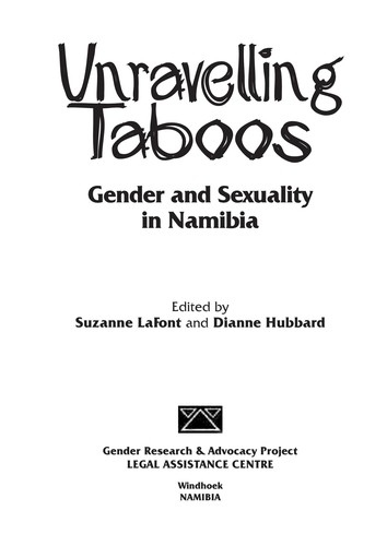 Unravelling Taboos