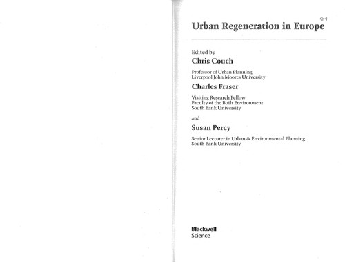 Urban regeneration in Europe