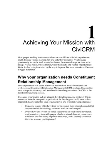 Using CiviCRM