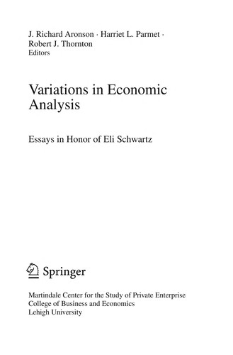Variations in Economic Analysis