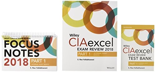 Wiley CIAexcel Exam Review 2018 + Test Bank + Focus Notes