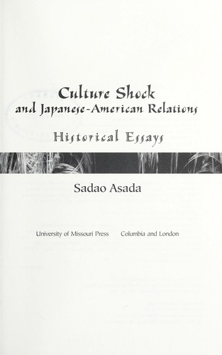 Culture shock and Japanese-American relations