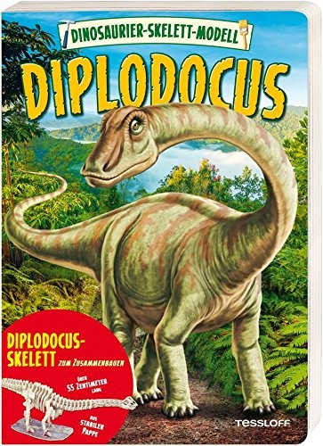 Dinosaurier-Skelett- Modell Diplodocus zum Basteln für Kinder