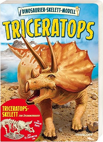 Dinosaurier-Skelett-Modell Triceratops zum Basteln für Kinder