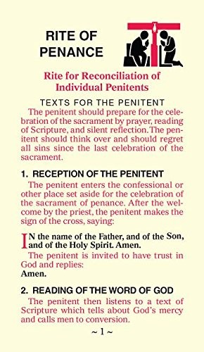 Rite of Penance Card for the People