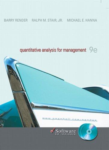 Quantitative Analysis for Management with CD