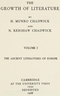 The Growth of Literature