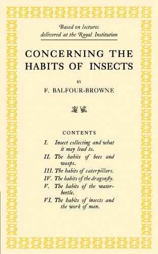 Concerning the Habits of Insects
