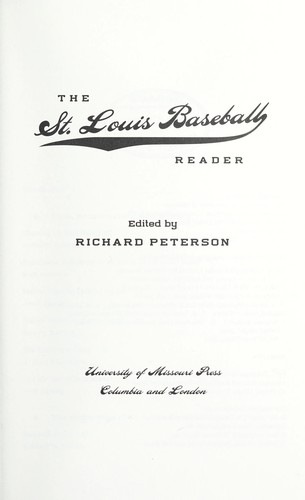 The St. Louis baseball reader