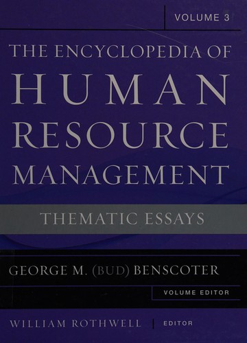 The Encyclopedia of Human Resource Management