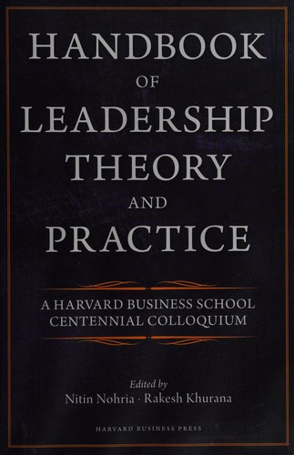 Handbook of Leadership Theory and Practice